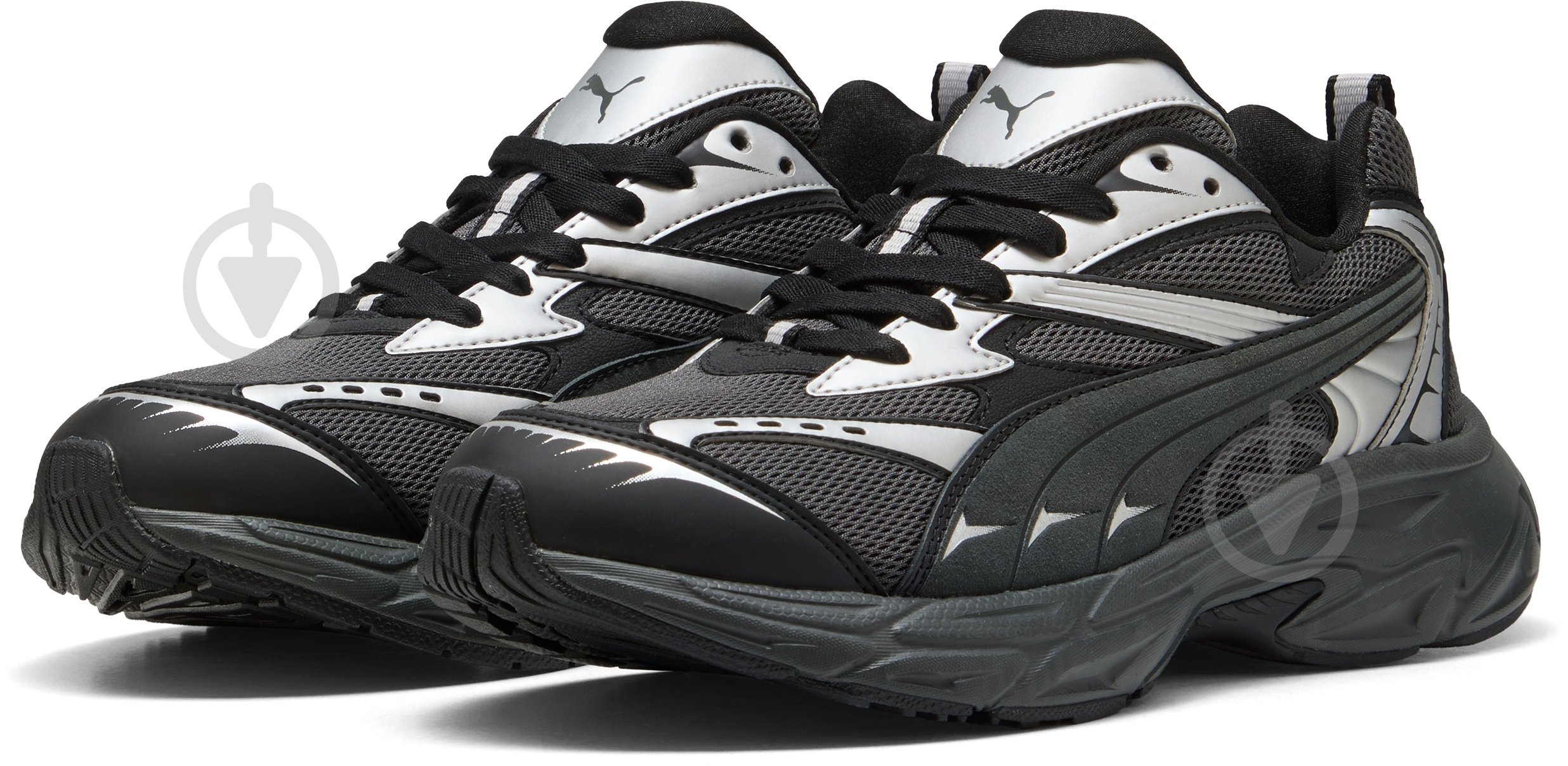 Кросівки чоловічі демісезонні Puma MORPHIC RETRO 39592007 р.40,5 чорні - фото 3