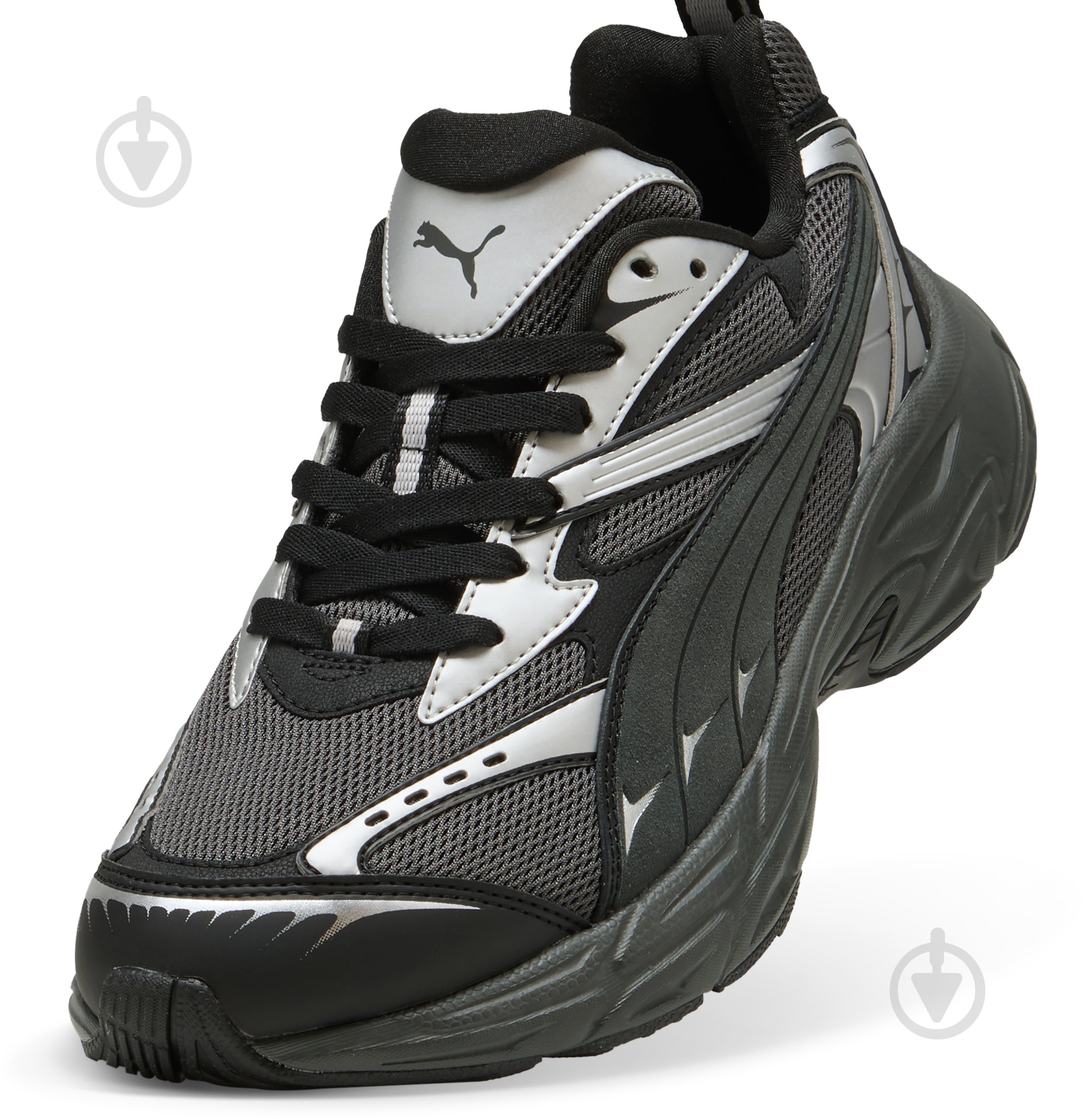 Кросівки чоловічі демісезонні Puma MORPHIC RETRO 39592007 р.40,5 чорні - фото 4