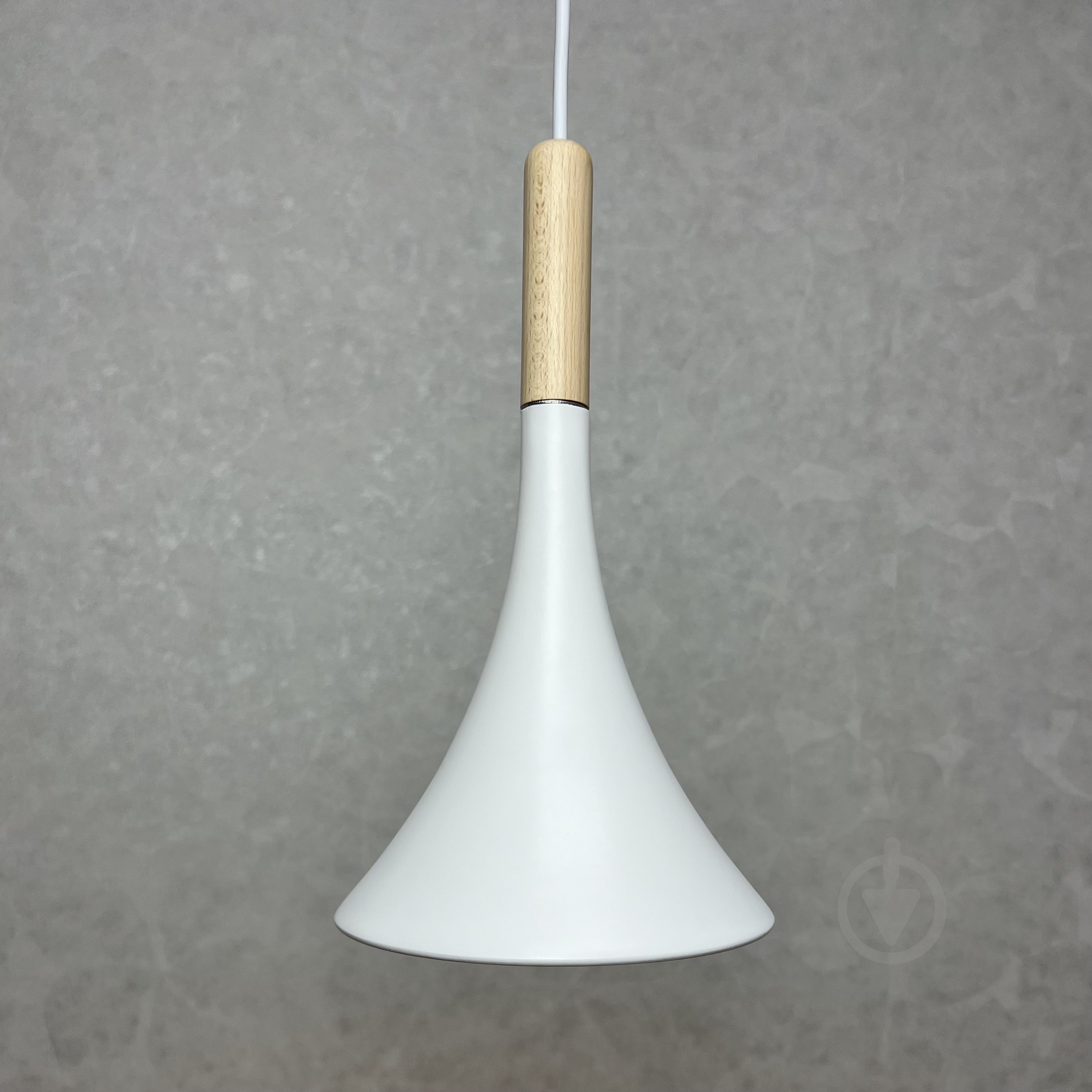 Подвес Luminaria 1x15 Вт GX53 белый/белый/дерево WOOD LINE P2406 WH - фото 4