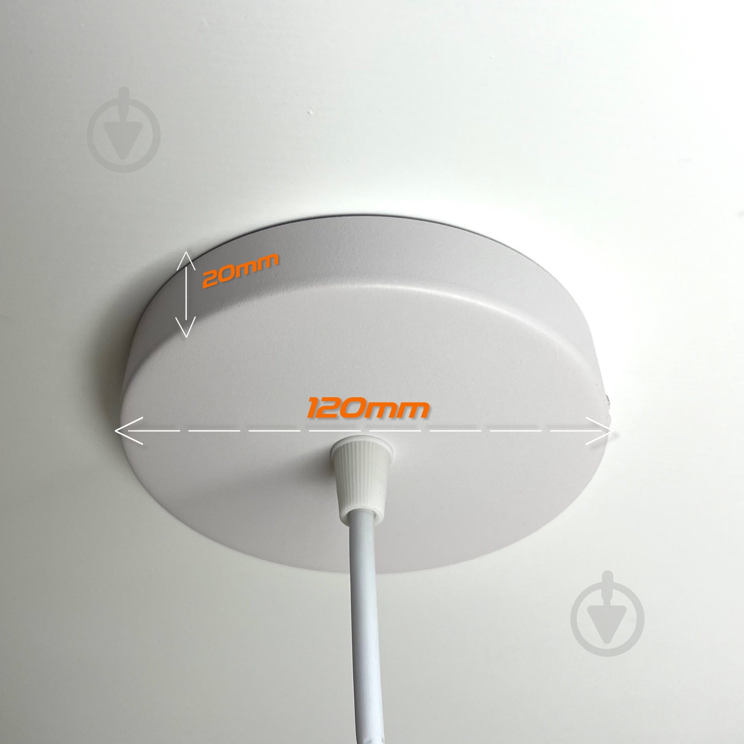 Подвес Luminaria 1x15 Вт GX53 белый/белый/дерево WOOD LINE P2406 WH - фото 5