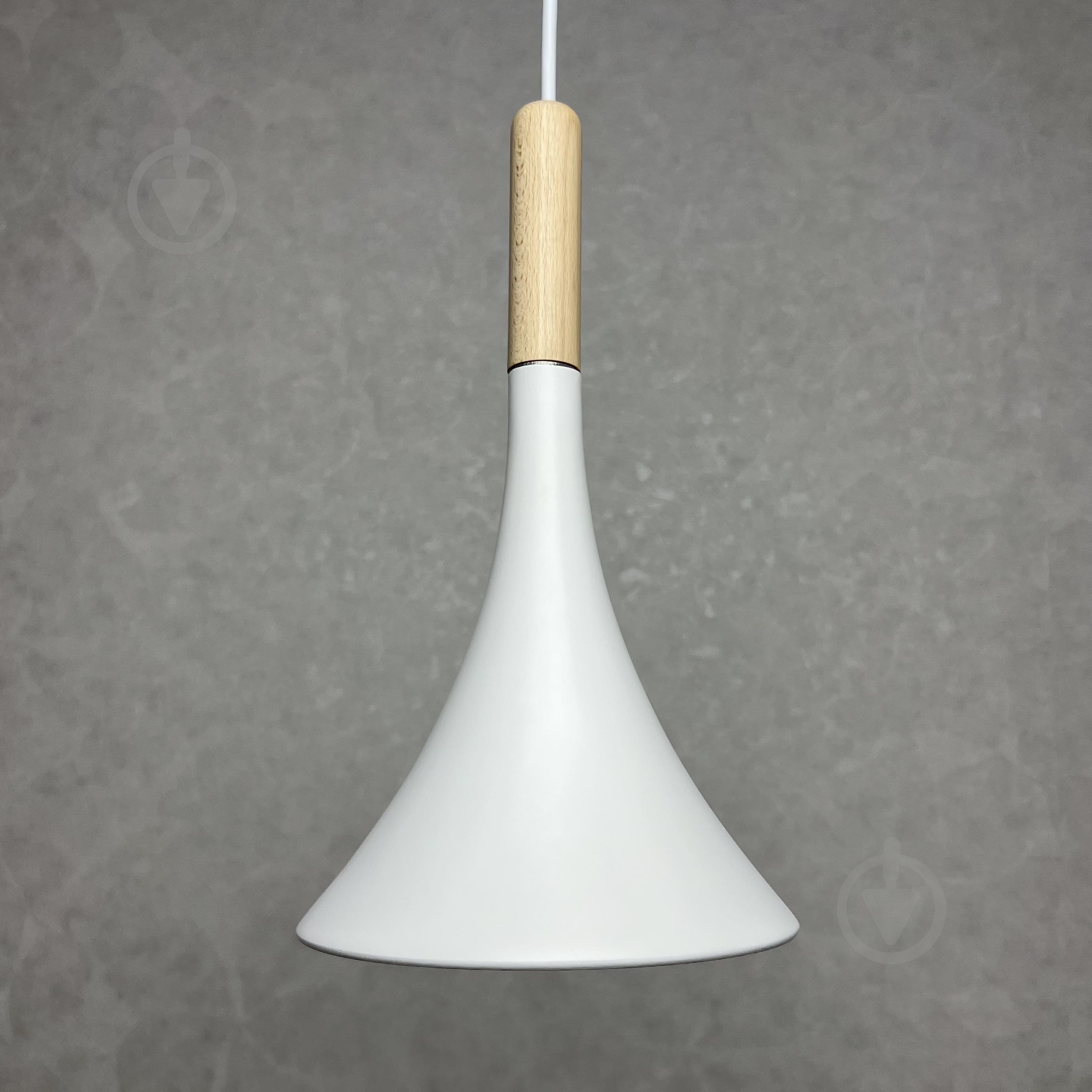 Подвес Luminaria 1x15 Вт GX53 белый/белый/дерево WOOD LINE P2406 WH - фото 2