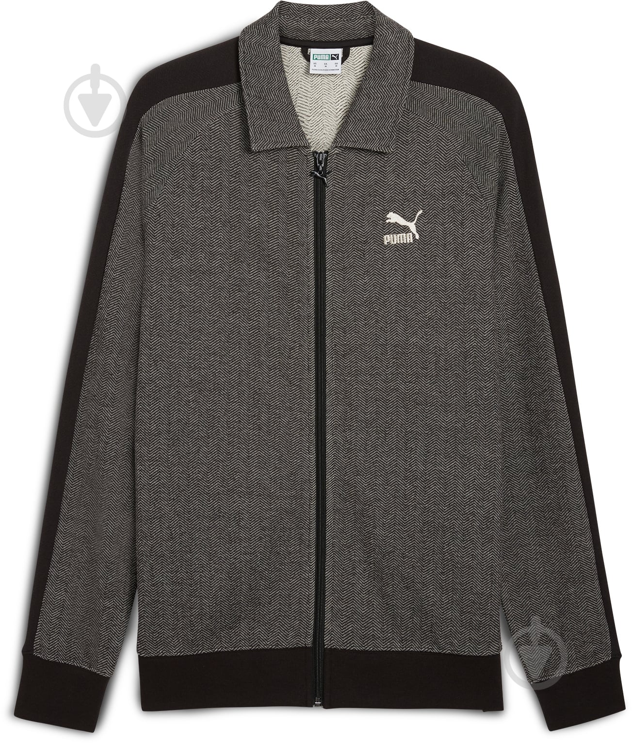 Джемпер Puma T7 TRACK JACKET 62639701 р.S серый - фото 1