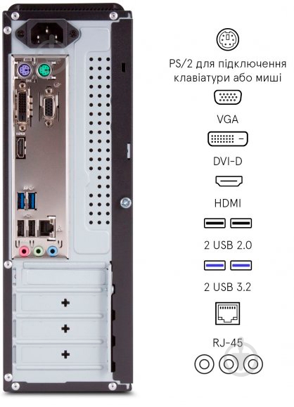 Компьютер Everest Office 1011 (1011_6401) black - фото 10 Компьютер Everest Office 1011 (1011_6401) black - фото 10