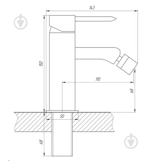 Смеситель для биде TOPAZ CORSICA TC 16601-H48 - фото 6 Смеситель для биде TOPAZ CORSICA TC 16601-H48 - фото 6