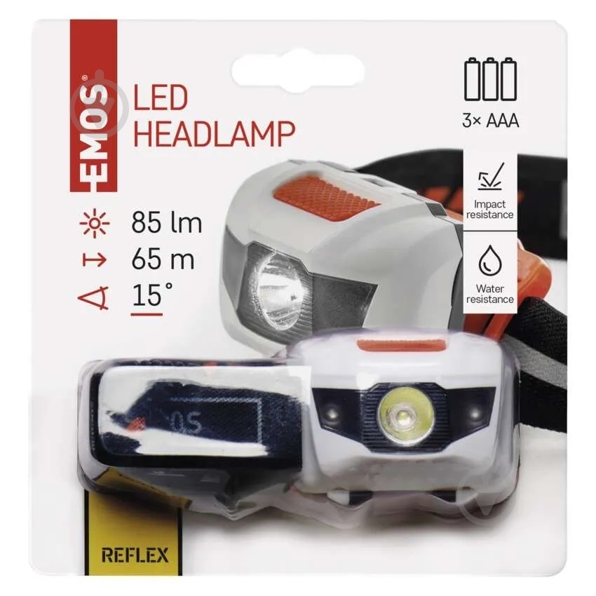 Фонарик на голову Emos P3521 LED 85 lm 3хAAА 85 Lm бело-оранжевый P3521 - фото 5