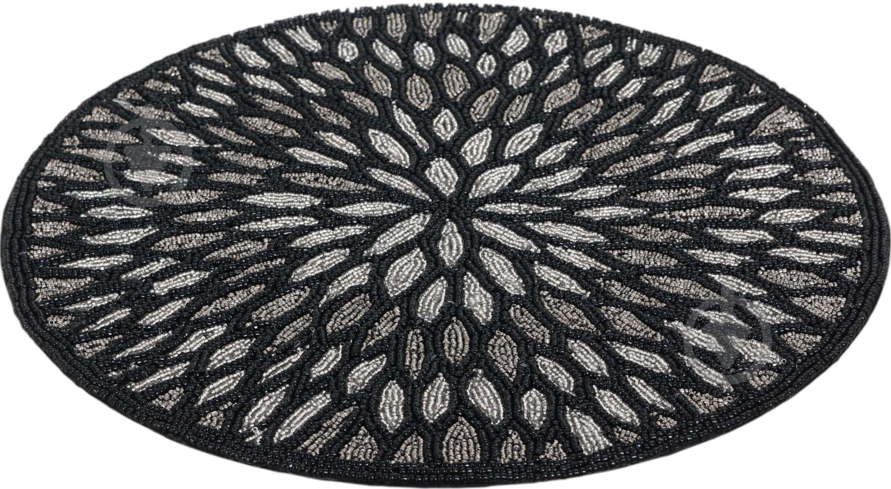 Коврик для сервировки Inari Black Ornament 35 см - фото 2