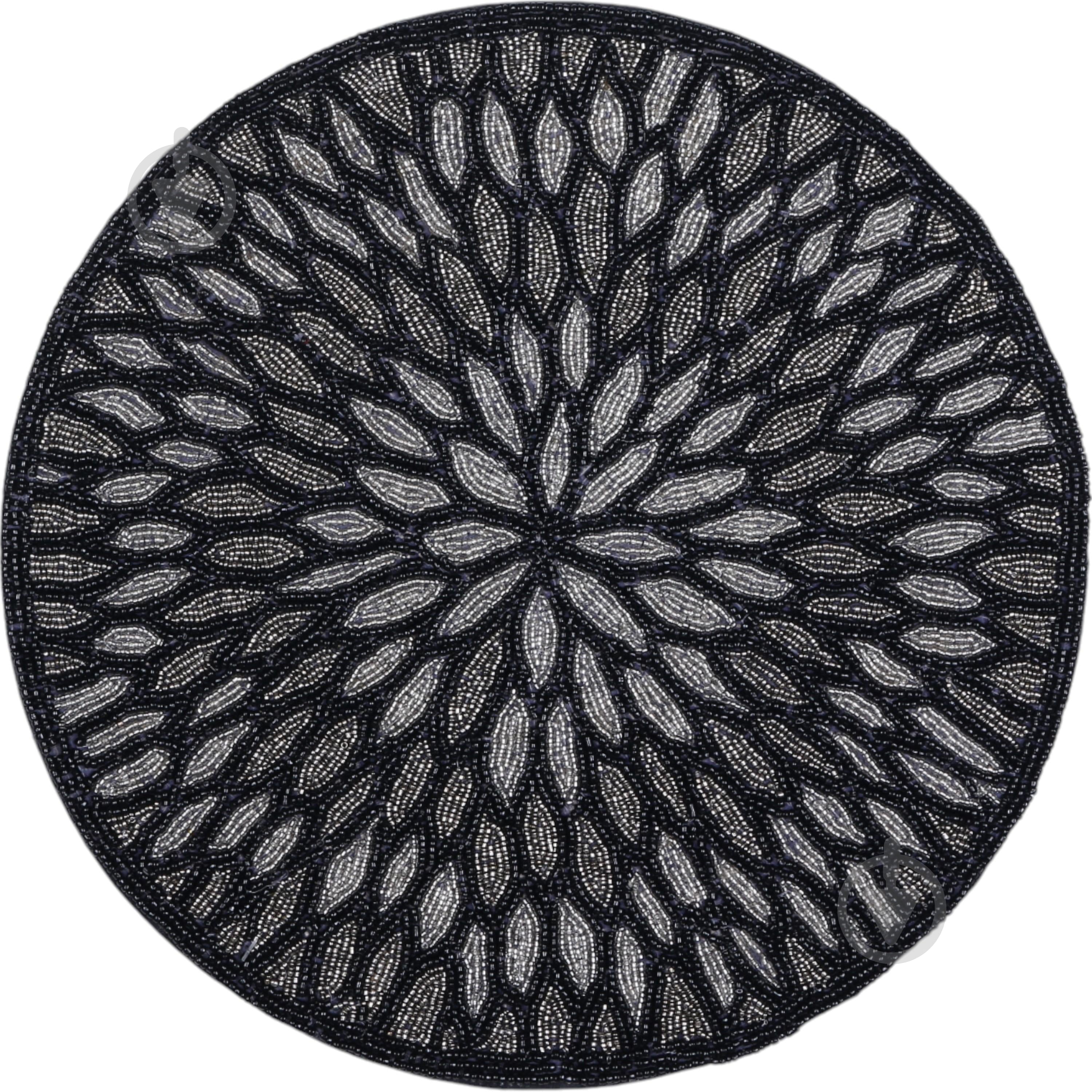 Коврик для сервировки Inari Black Ornament 35 см - фото 1
