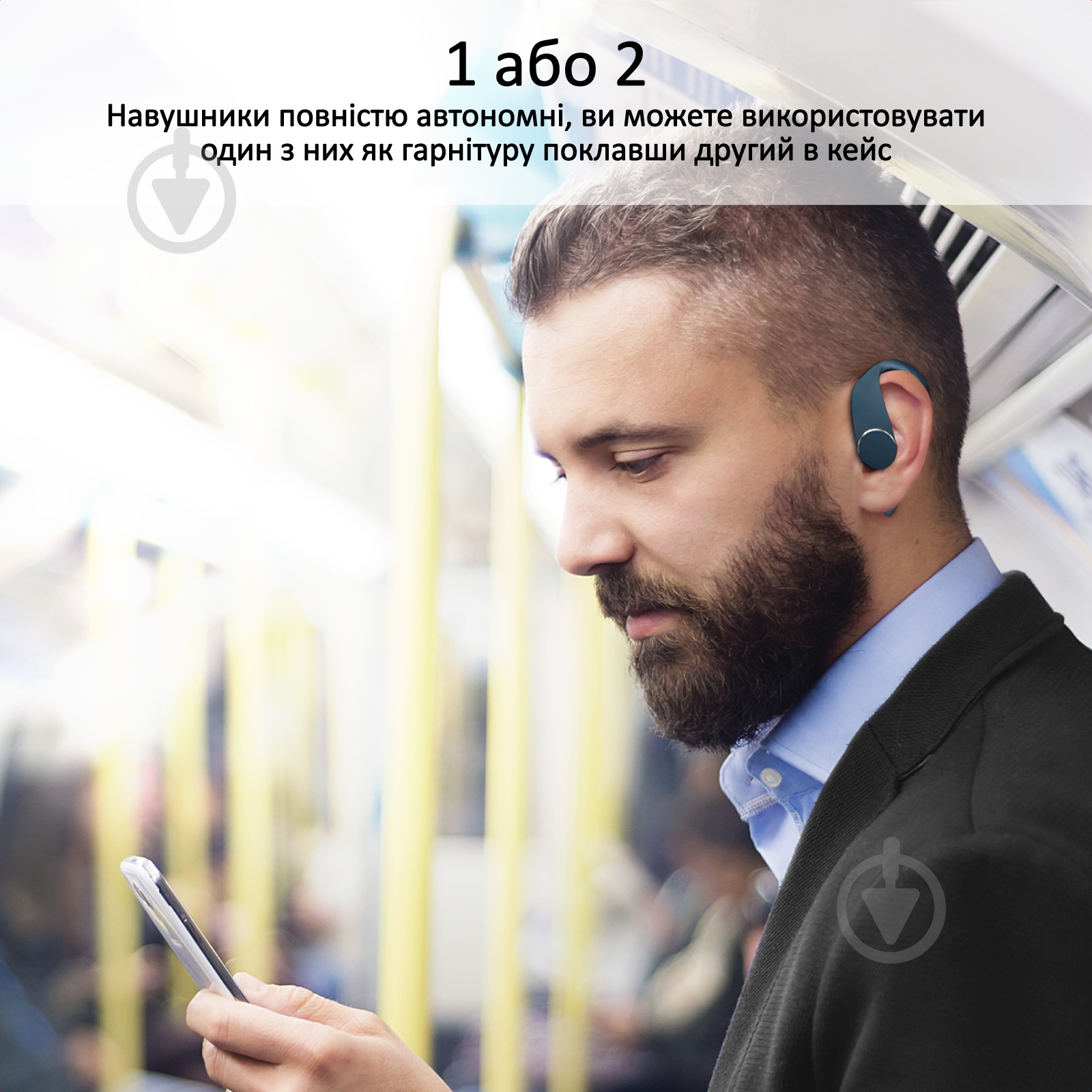 Навушники Promate Liberty Bluetooth 5 blue (liberty.blue) - фото 8