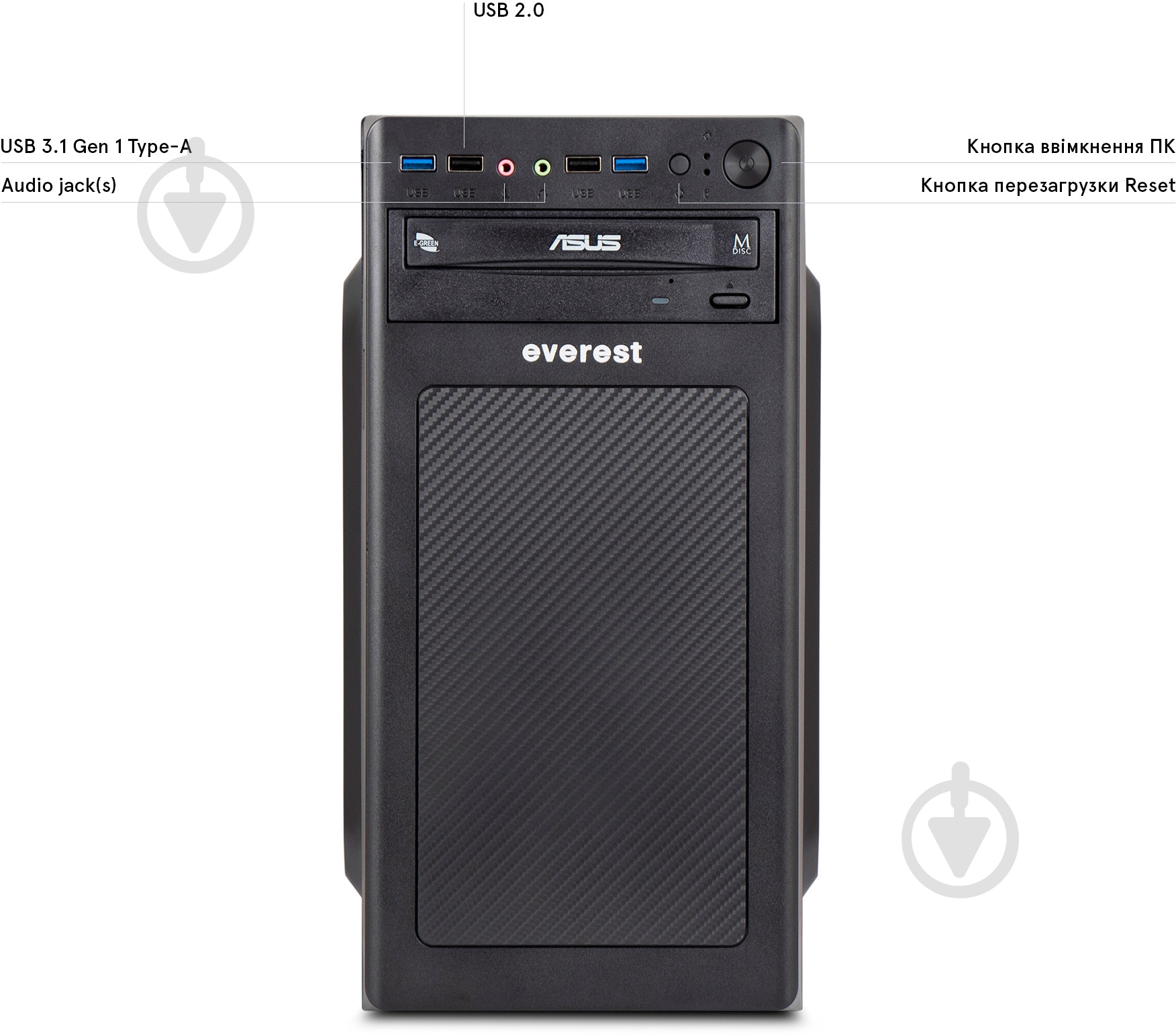 Компьютер Everest Home&Office 1020 (1020_8458) black - фото 4