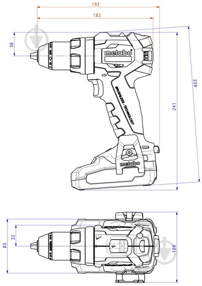 Набір акумуляторного інструменту Metabo COMBO SET 2.1.12 18 V BL LIHD 685124000 - фото 9 Набір акумуляторного інструменту Metabo COMBO SET 2.1.12 18 V BL LIHD 685124000 - фото 9