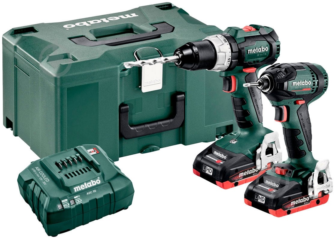 Набір акумуляторного інструменту Metabo COMBO SET 2.1.12 18 V BL LIHD 685124000 - фото 1 Набір акумуляторного інструменту Metabo COMBO SET 2.1.12 18 V BL LIHD 685124000 - фото 1