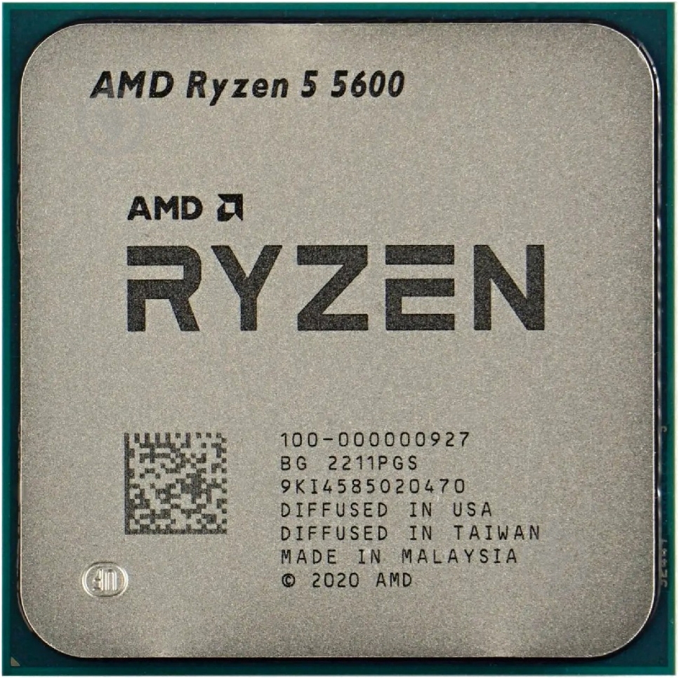 Процессор AMD Ryzen 5 5600G 3,9 GHz Socket AM4 Tray (100-000000252) - фото 1 Процессор AMD Ryzen 5 5600G 3,9 GHz Socket AM4 Tray (100-000000252) - фото 1