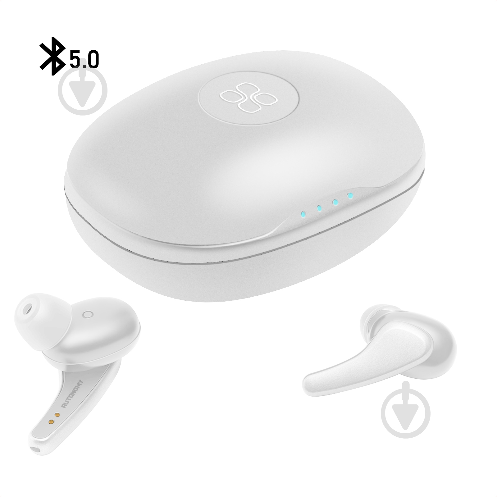 Наушники Promate Autonomy Bluetooth 5 white (autonomy.white) - фото 1