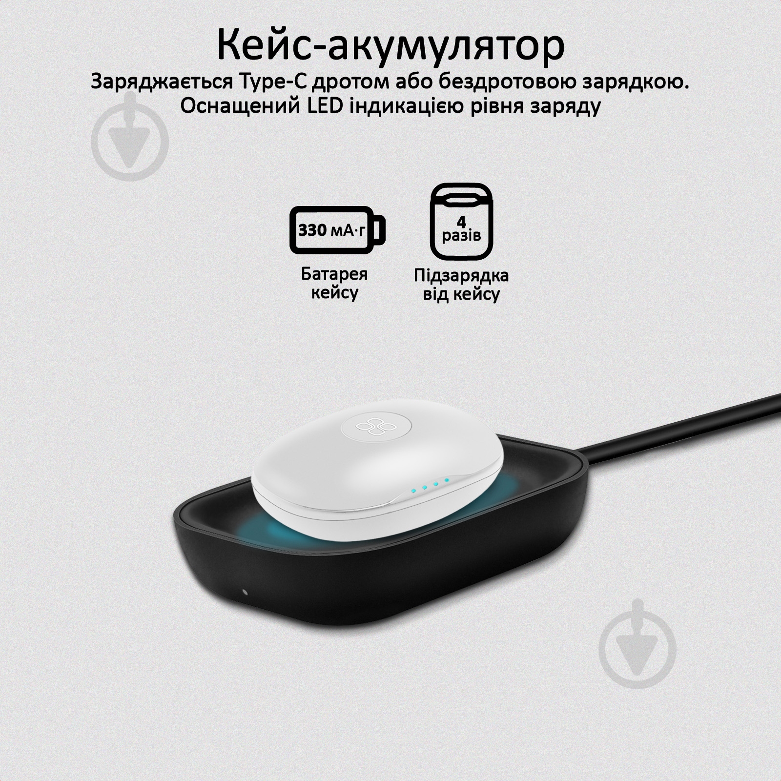 Наушники Promate Autonomy Bluetooth 5 white (autonomy.white) - фото 6