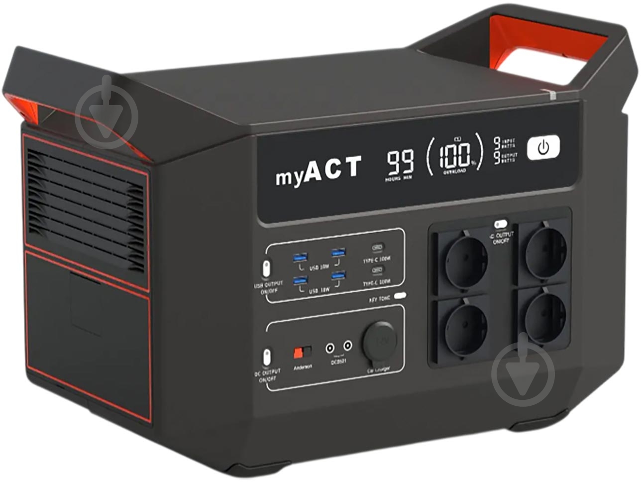 ᐉ Зарядная станция myAct AP2502 black (2496 Вт·ч) • Купить в