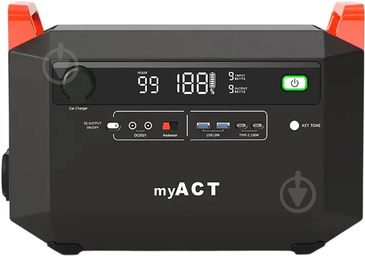 ᐉ Зарядная станция myAct AP1002 black (998 Вт·ч) • Купить в Киеве