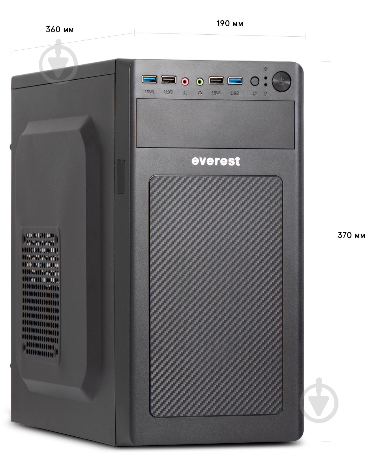 Компьютер Everest Home&Office (1020_8461) black - фото 3 Компьютер Everest Home&Office (1020_8461) black - фото 3