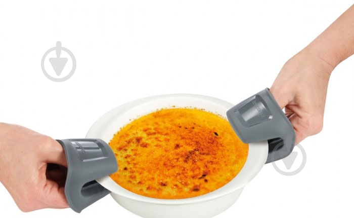 Силиконовая прихватка набор 2 шт GrandChef 428754 7,5x7 см графит Tescoma - фото 2