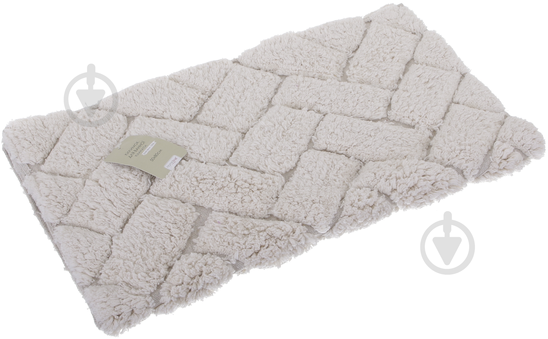 Коврик для ног Bricks 50x80 см кремовый Home Line - фото 3 Коврик для ног Bricks 50x80 см кремовый Home Line - фото 3
