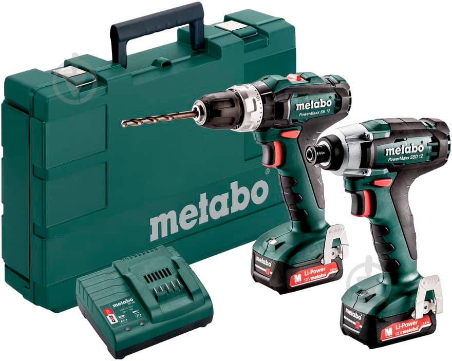 Набір акумуляторного інструменту Metabo Сombo Set 2.7.2 12 v 685167000 - фото 1 Набір акумуляторного інструменту Metabo Сombo Set 2.7.2 12 v 685167000 - фото 1