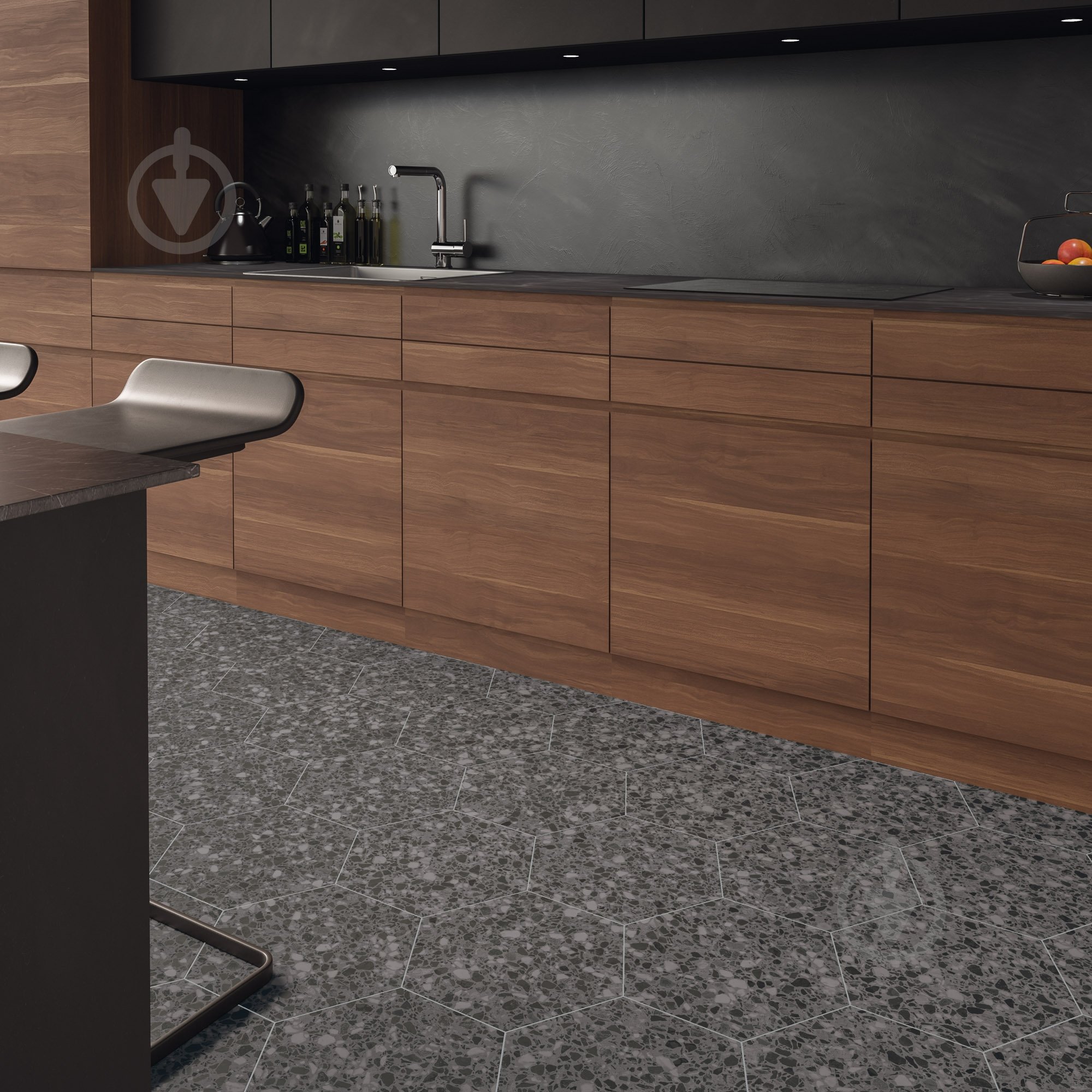 Плитка WOW TILES S.L. Terrazzo Graphite 32x36,8 см - фото 2