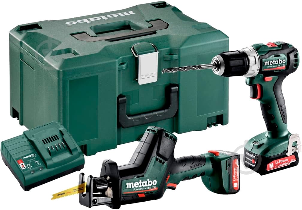 Набір акумуляторного інструменту Metabo Сombo Set 2.7.6 12 v BL 685175000 - фото 1 Набір акумуляторного інструменту Metabo Сombo Set 2.7.6 12 v BL 685175000 - фото 1