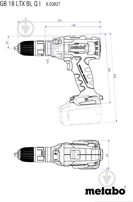 Набір акумуляторного інструменту Metabo Сombo Set 4.1 691015000 - фото 12 Набір акумуляторного інструменту Metabo Сombo Set 4.1 691015000 - фото 12