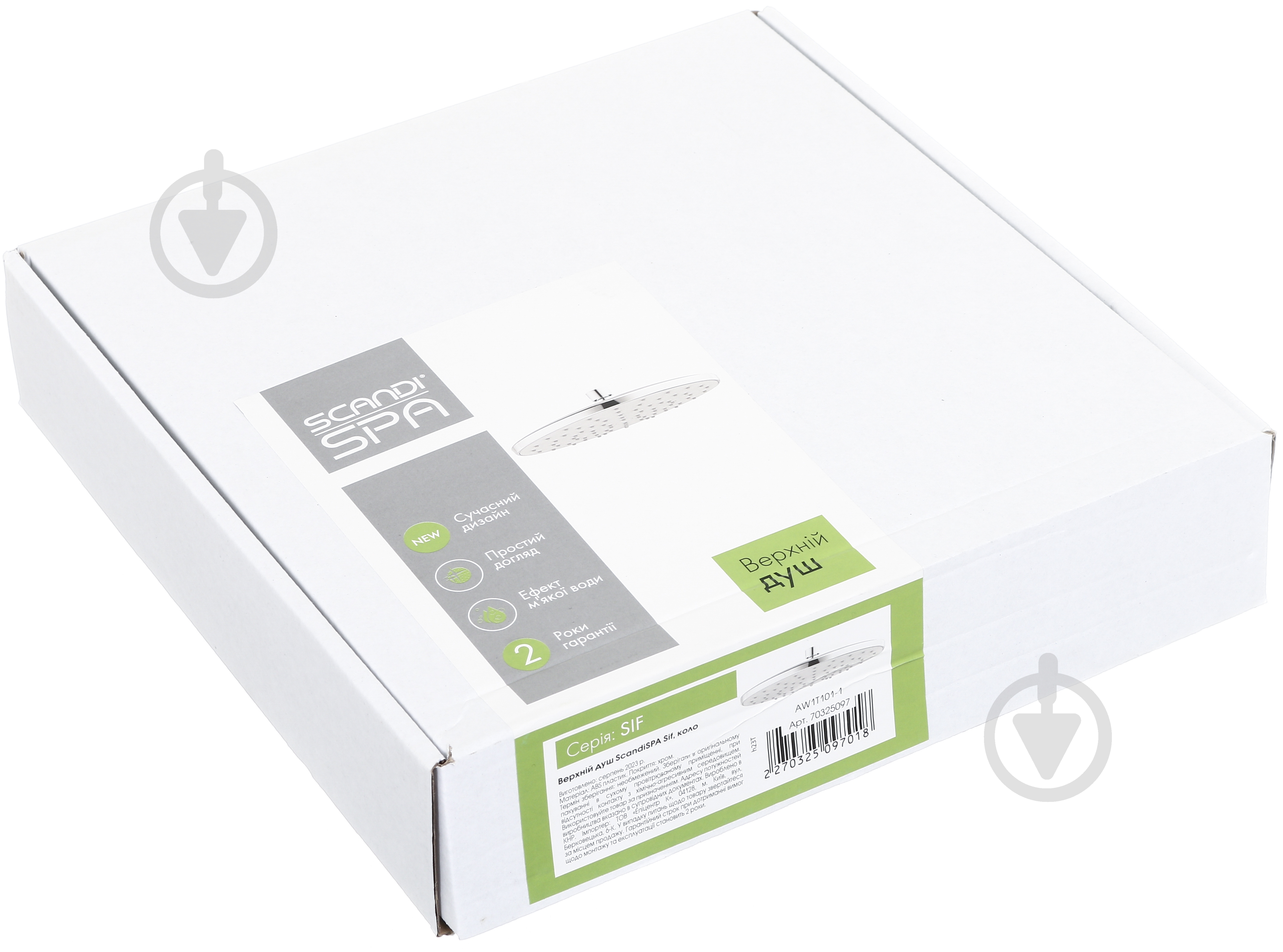 Верхній душ ScandiSPA Sif AW1T101-1 - фото 3