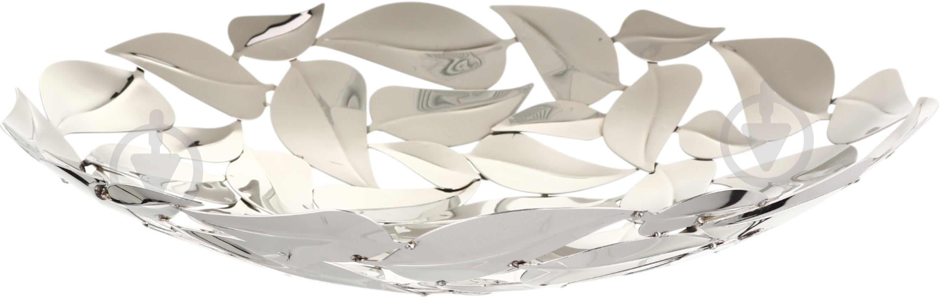Фруктовница Inari Silver Leaves 42,5x7 см - фото 1