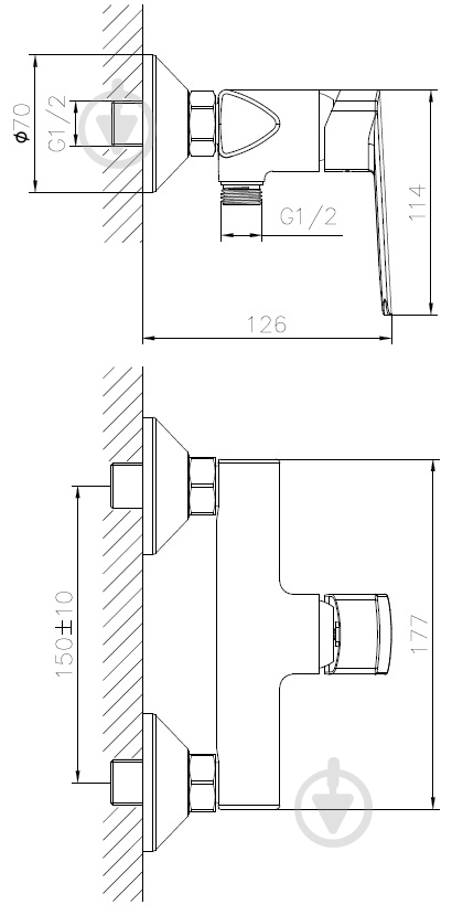 Смеситель для душа Water House Delta - фото 3