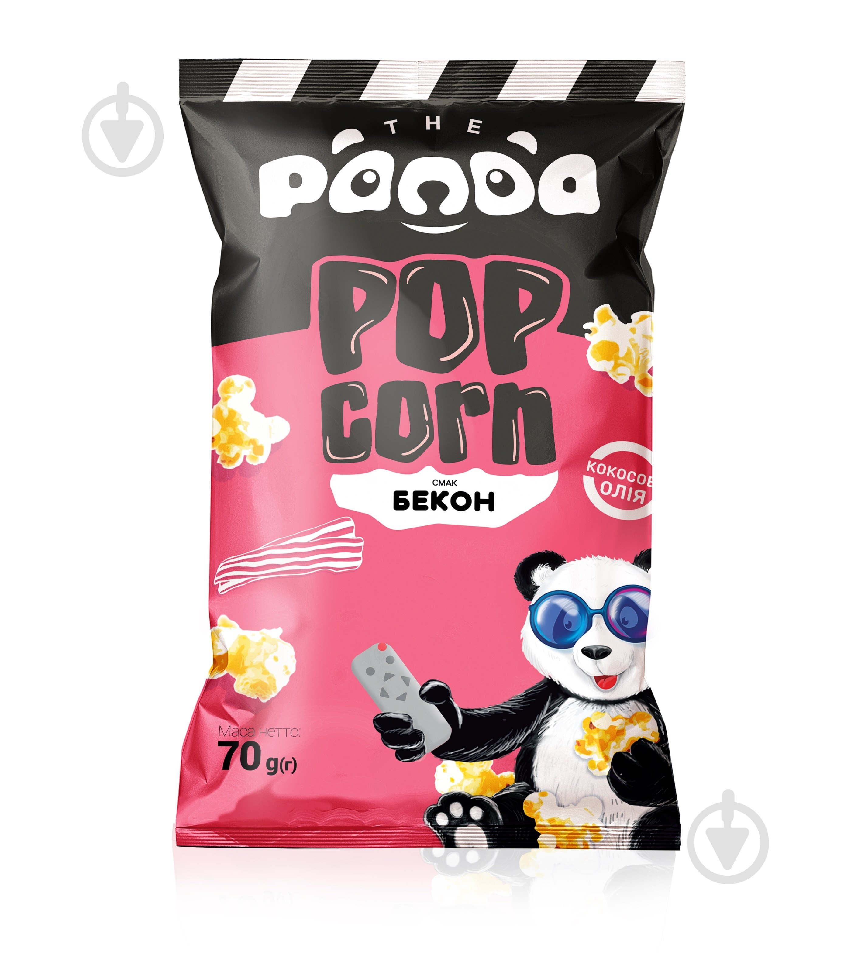 Попкорн Panda с беконом 70 г - фото 1 Попкорн Panda с беконом 70 г - фото 1