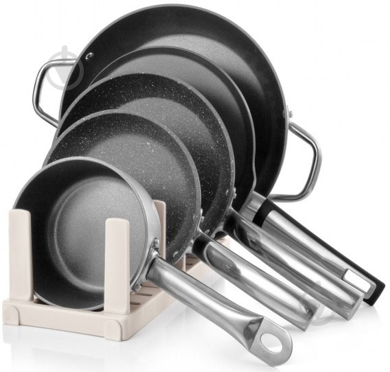 Держатель для сковородок Tescoma 370 x 148 мм пластик Flexispace 899482 - фото 2