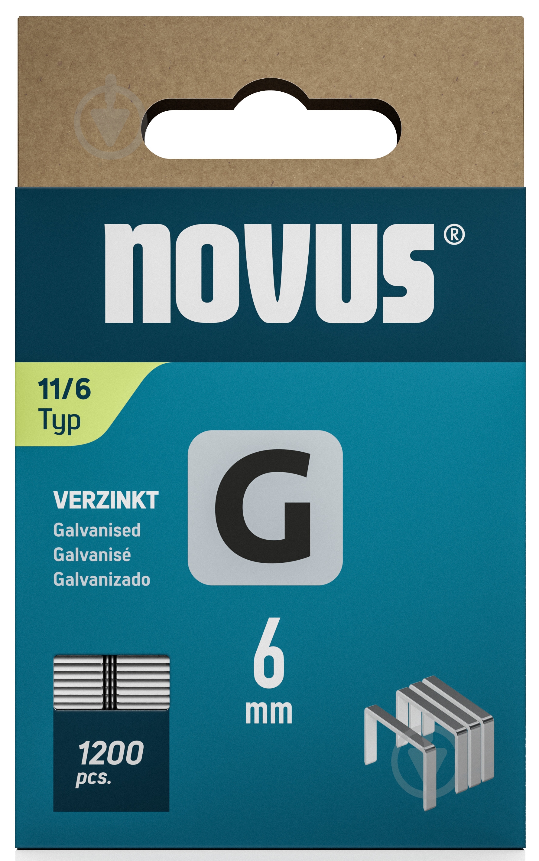 Скоби для ручного степлера Novus 6 мм тип G 1200 шт. 042-0795 - фото 2 Скоби для ручного степлера Novus 6 мм тип G 1200 шт. 042-0795 - фото 2