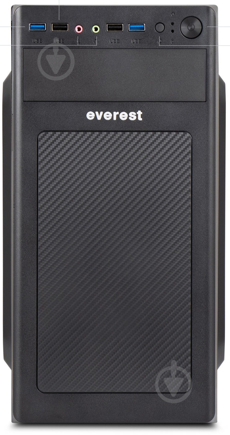 Компьютер Everest Home&Office (1026_1309) black - фото 2