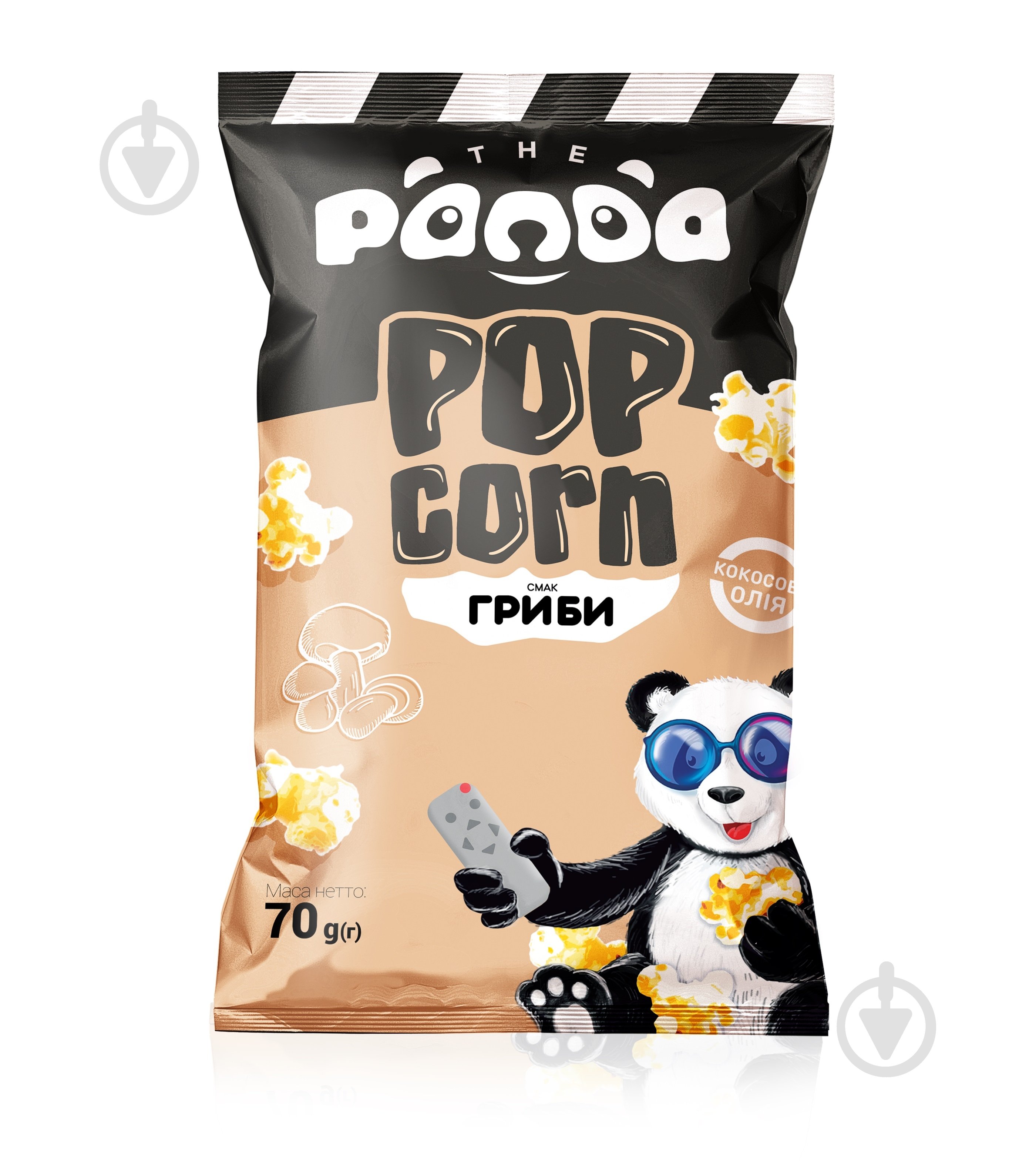 Попкорн Panda Грибы 70 г - фото 1