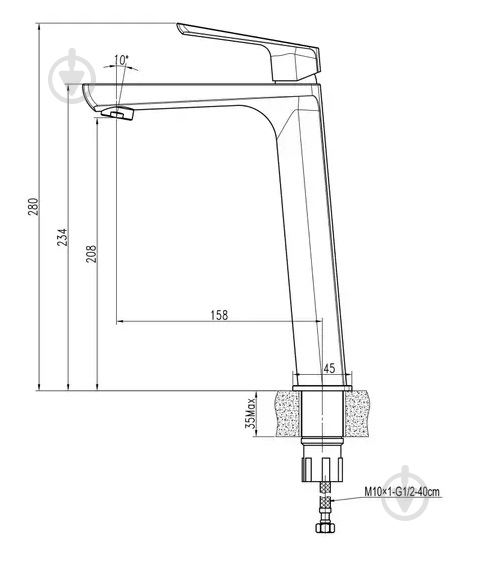 Змішувач для умивальника TOPAZ LEXI TL 21203-H57 - фото 6 Змішувач для умивальника TOPAZ LEXI TL 21203-H57 - фото 6