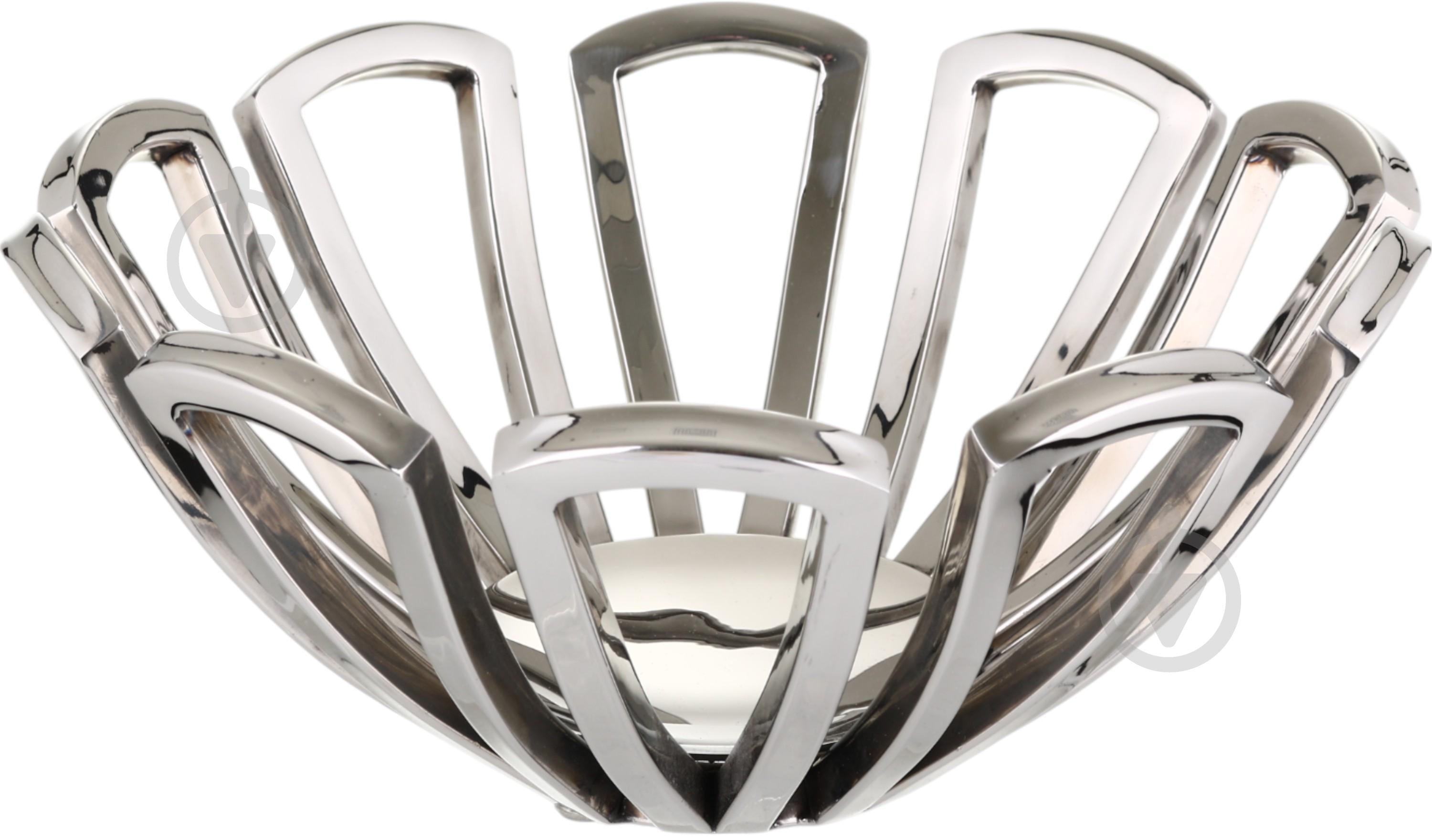 Фруктовница Inari Silver Daisy 26,5x11 см - фото 1 Фруктовница Inari Silver Daisy 26,5x11 см - фото 1
