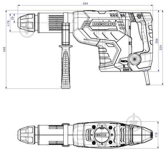 Перфоратор Metabo KHEV 11-52 BL 600767500 - фото 10