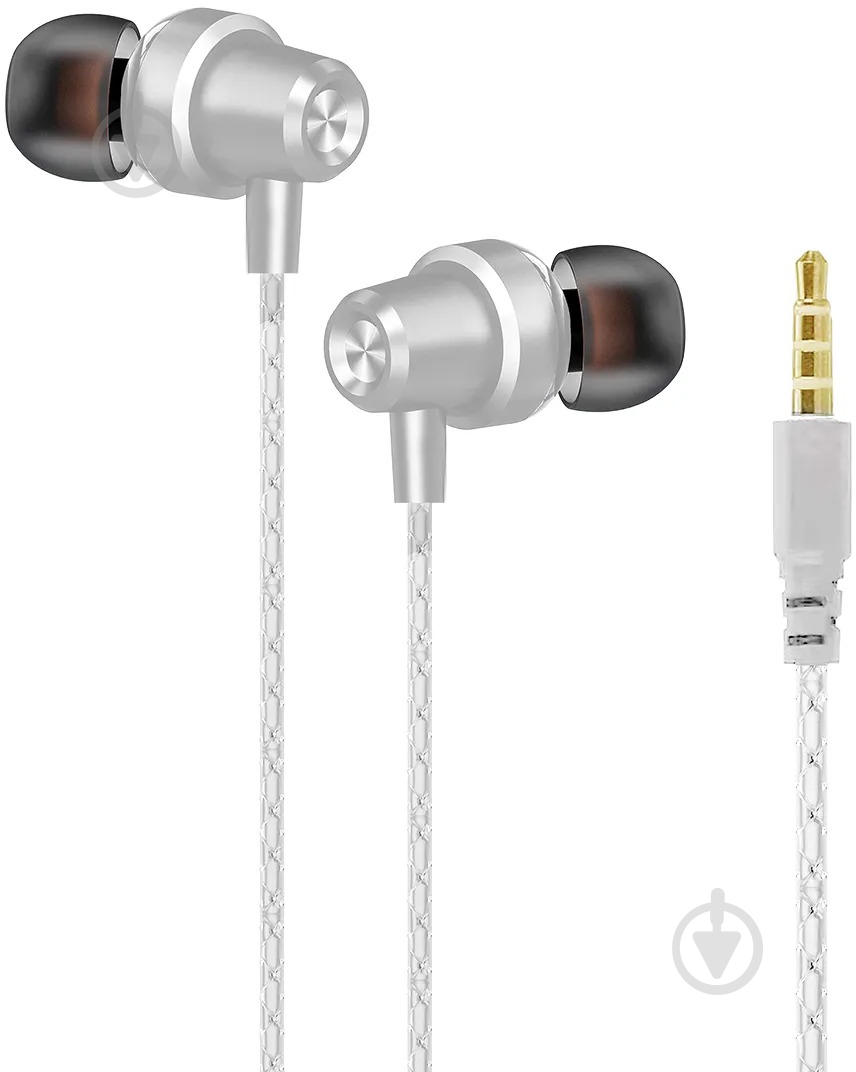 Наушники Grand-X white (EP-65W) - фото 1