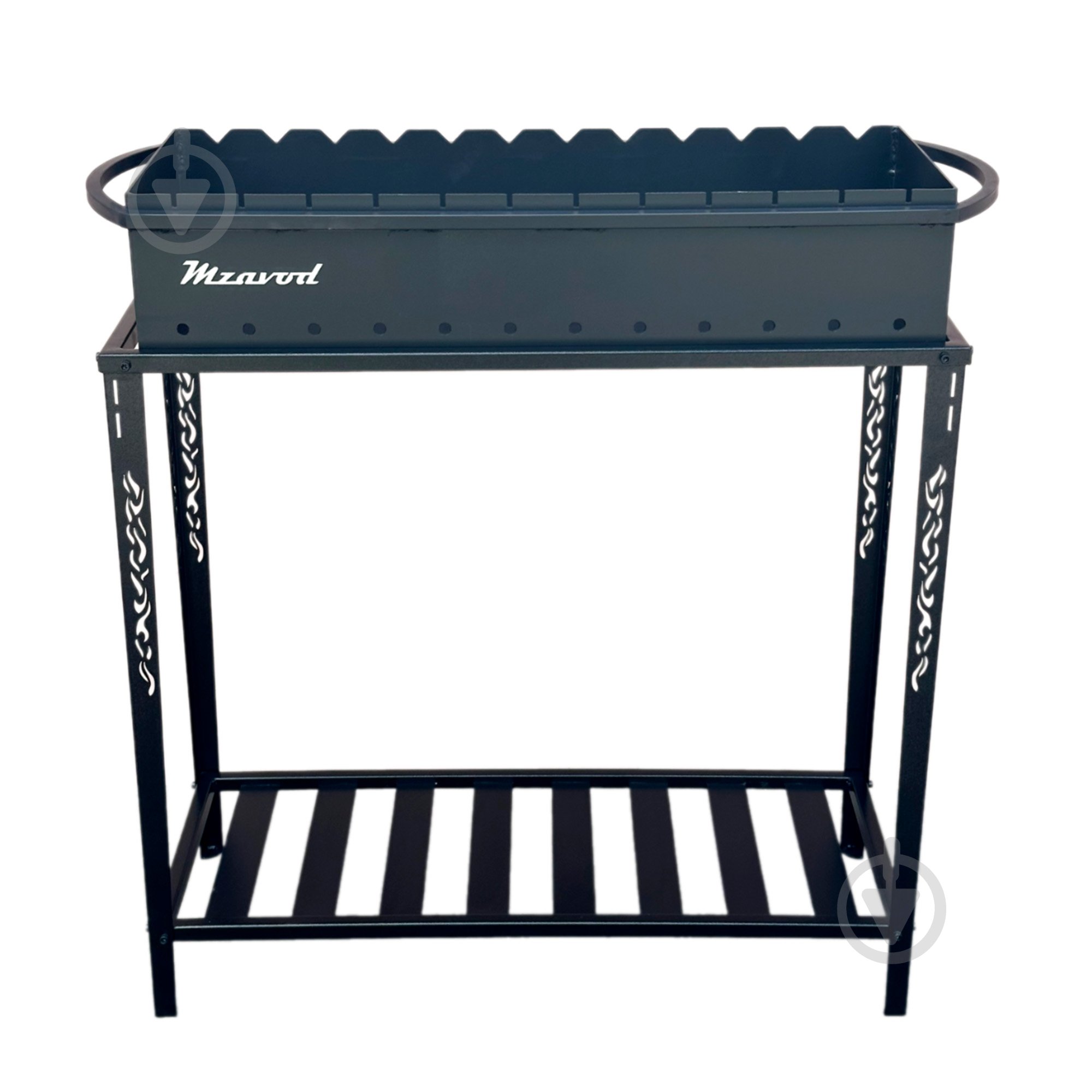 Мангал Metalzavod із розбірною дровницею на 12 шампурів 4 мм - фото 1