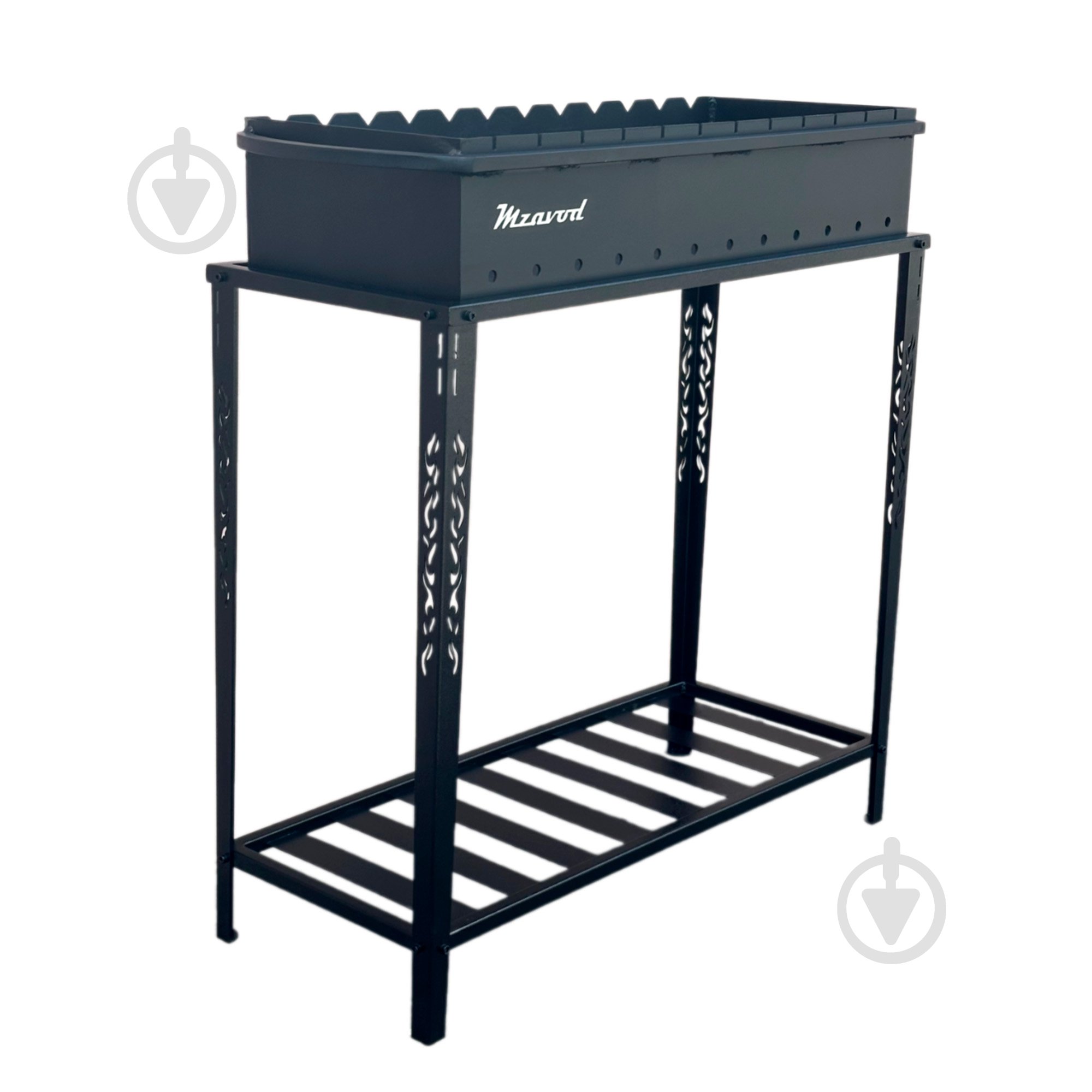 Мангал Metalzavod із розбірною дровницею на 12 шампурів 4 мм - фото 2