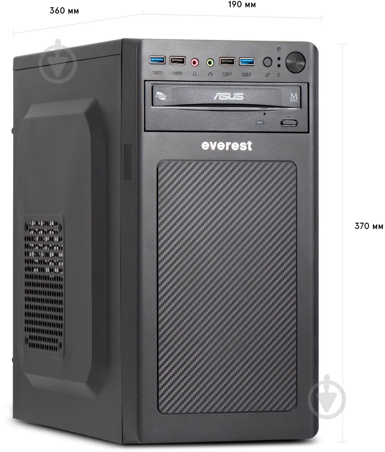 Комп'ютер Everest Home&Office (1026_1324) black - фото 3