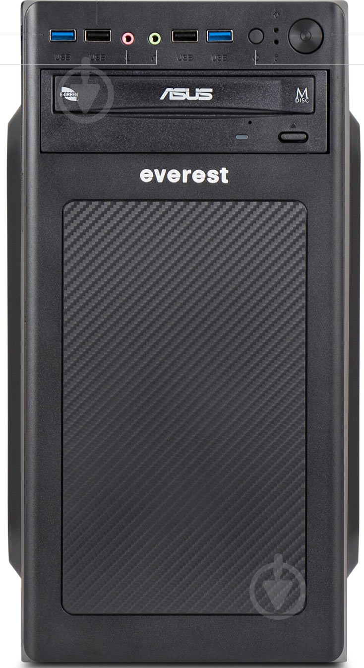 Комп'ютер Everest Home&Office (1026_1324) black - фото 2