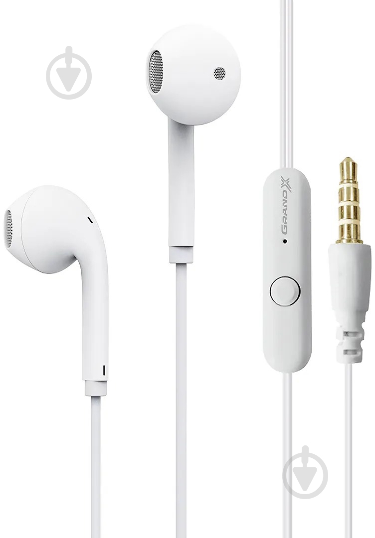 Наушники Grand-X white (EP-63W) - фото 1
