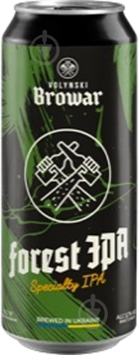 Пиво Волинський Бровар светлое нефильтрованное Forest Ipa 4820183001450 0,5 л - фото 1 Пиво Волинський Бровар светлое нефильтрованное Forest Ipa 4820183001450 0,5 л - фото 1