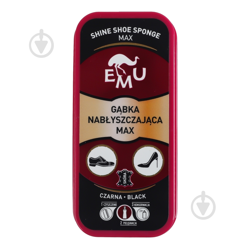 Губка VACO EMU MAX для обуви черная - фото 1 Губка VACO EMU MAX для обуви черная - фото 1