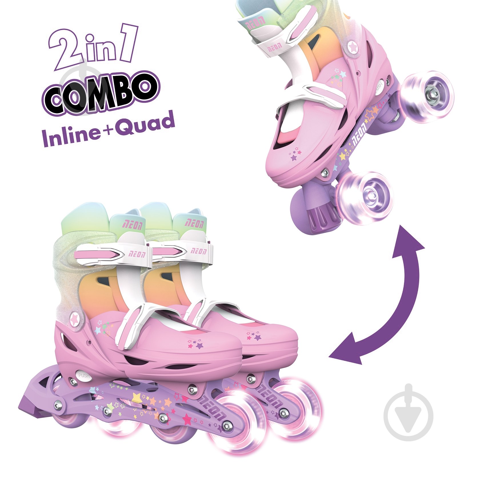 Роликовые коньки Neon NC48R4 р. 30-33 pink - фото 2