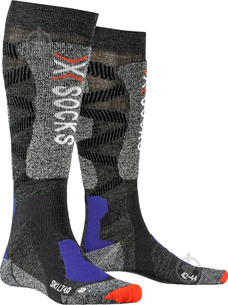 Шкарпетки X-Bionic SKI LT 4.0 XS-SSKLW19U-G037 р.42-44 сірий - фото 1 Шкарпетки X-Bionic SKI LT 4.0 XS-SSKLW19U-G037 р.42-44 сірий - фото 1