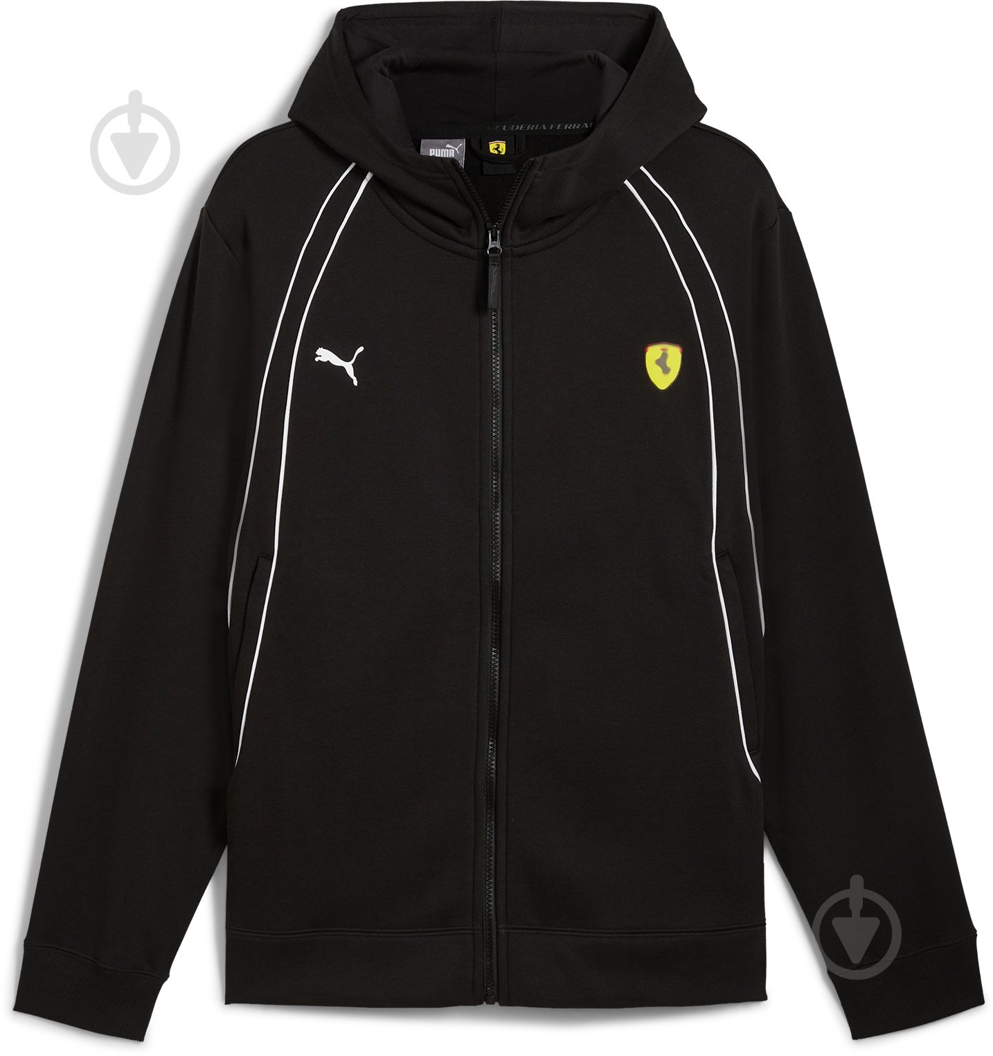 Джемпер Puma FERRARI RACE HOODIE 62704601 р.XL черный - фото 1