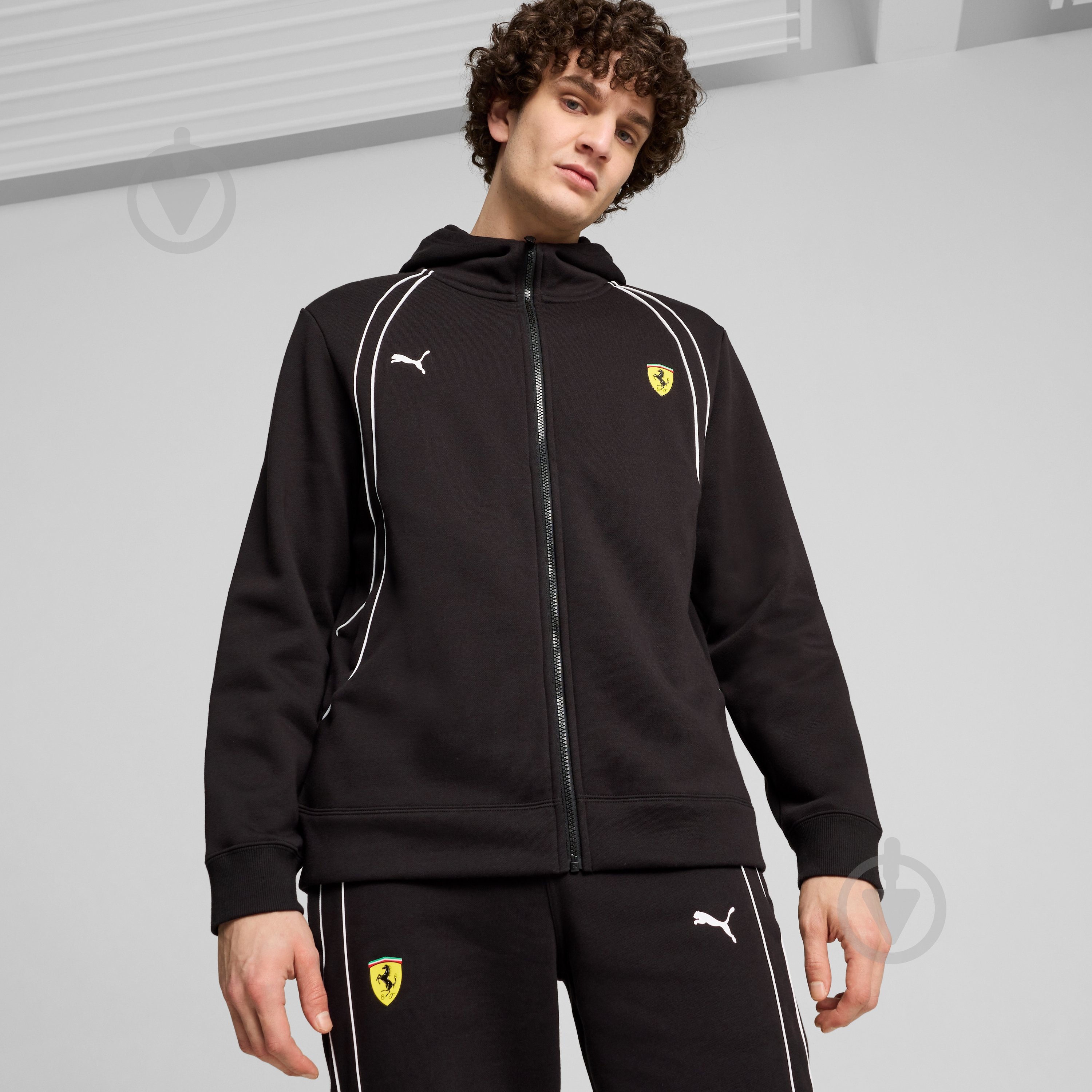 Джемпер Puma FERRARI RACE HOODIE 62704601 р.XL черный - фото 3